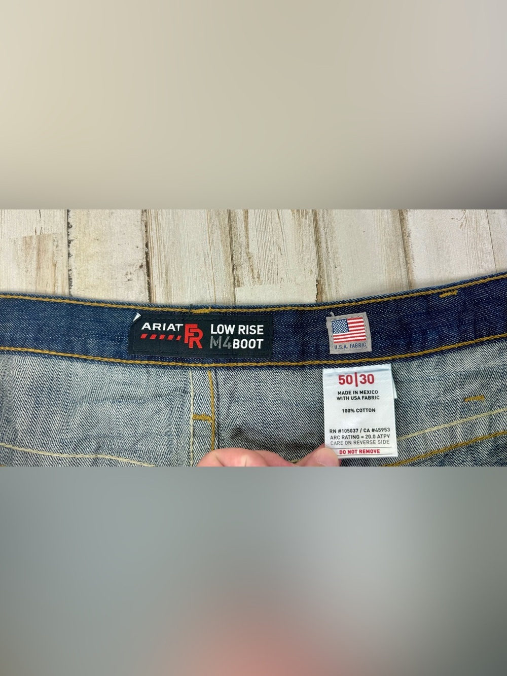 Ariat FR M4 Relaxed Boot Cut Jeans Mens 50x29 CAT 2 Flame Resistant Denim - Picture 4 of 10